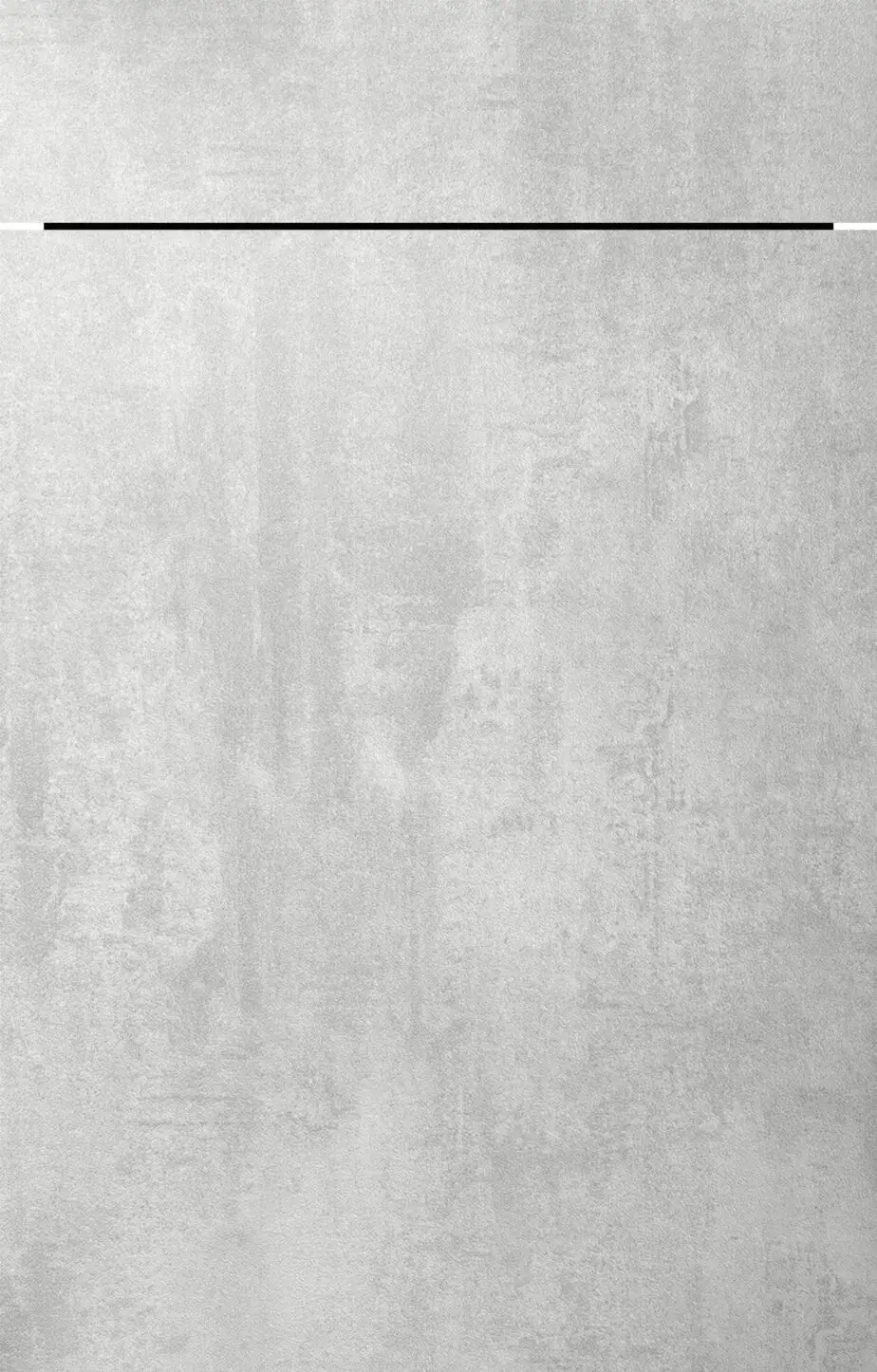 Industrial-effect laminate front in Concrete Opal Grey